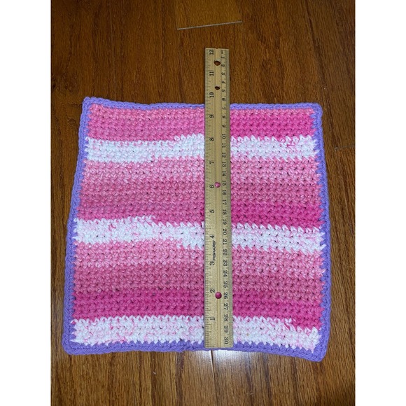 Set of 3 Handmade Crochet Washcloths - Picture 4 of 4